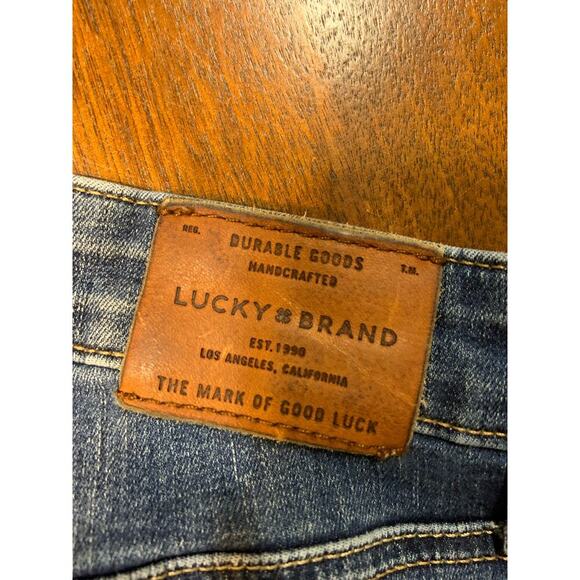 Lucky Brand Bridgette Skinny Ankle Women’s 6/28 Blue Denim Jean Raw Hem Casual - Picture 11 of 11